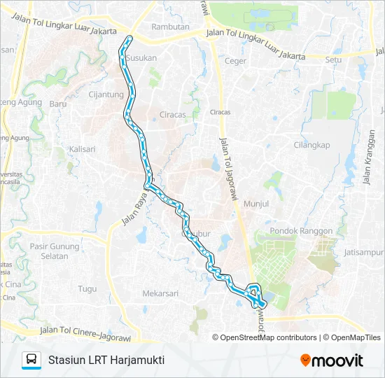 JAK28 Bus Line Map