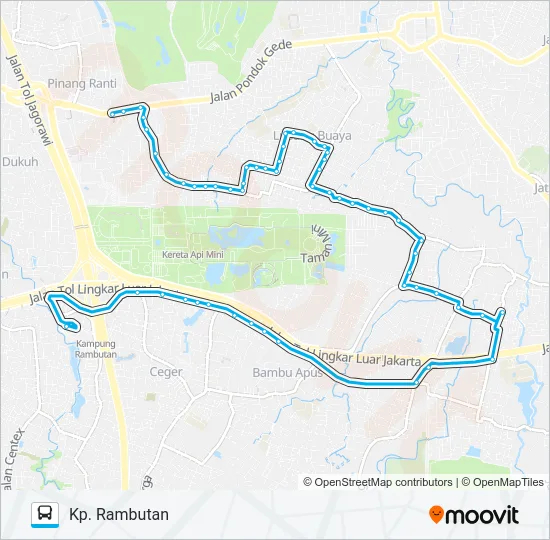 JAK19 Bus Line Map