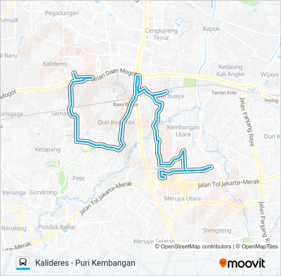 JAK50 Bus Line Map
