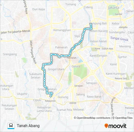 JAK11 Bus Line Map