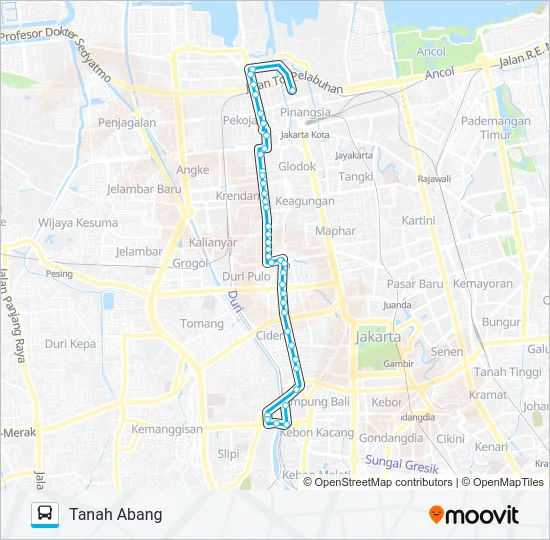 JAK13 Bus Line Map