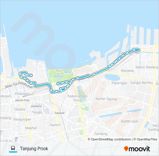 JAK88 Bus Line Map