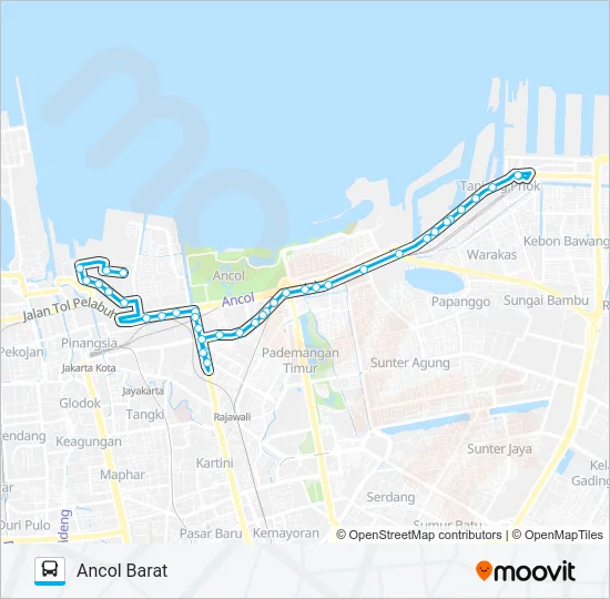 JAK88 Bus Line Map