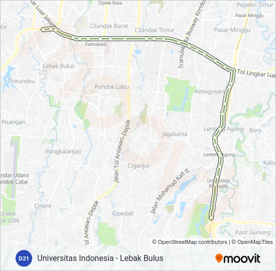 D21 Bus Line Map