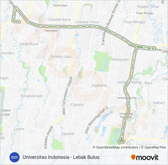 D21 Bus Line Map