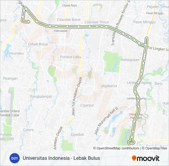 D21 Bus Line Map