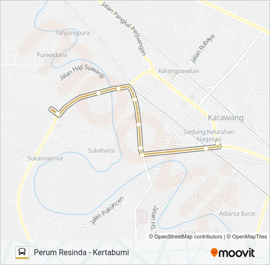 15 Bus Line Map