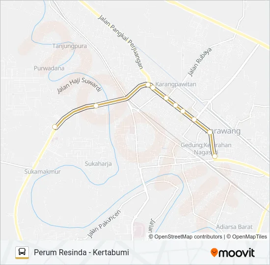 15 Bus Line Map