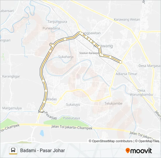 16 Bus Line Map