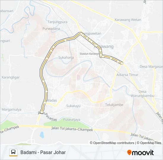 16 Bus Line Map