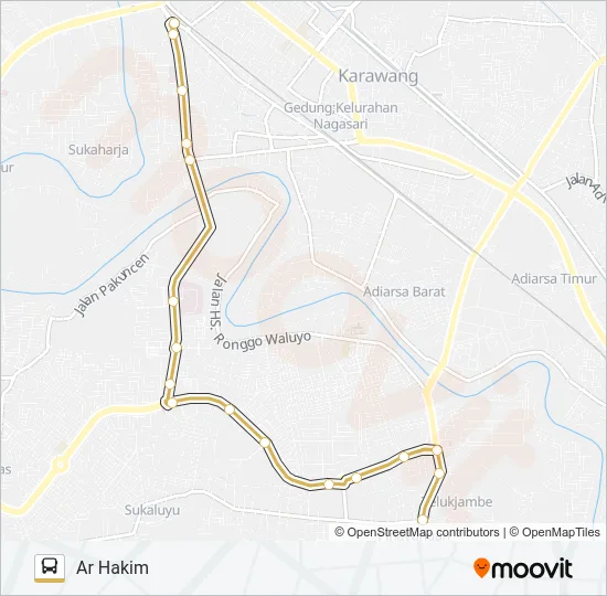 63 Bus Line Map