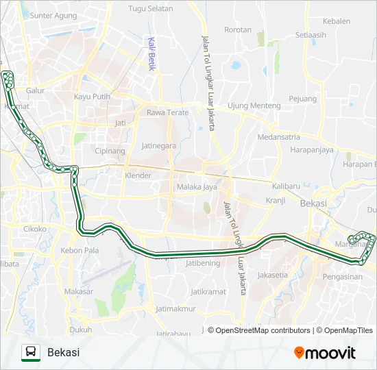 P9A Bus Line Map