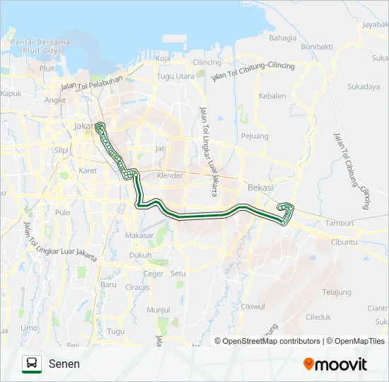 P9A Bus Line Map