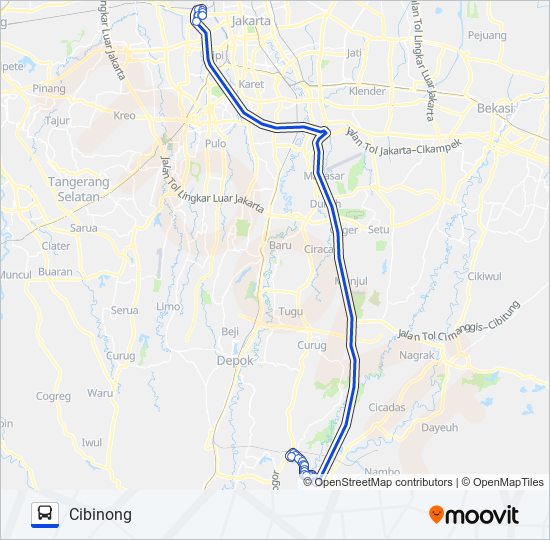 AC43 bus Line Map