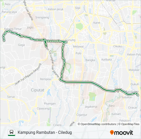 AC73 Bus Line Map