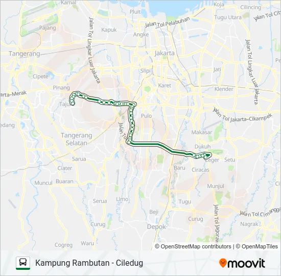 AC73 Bus Line Map
