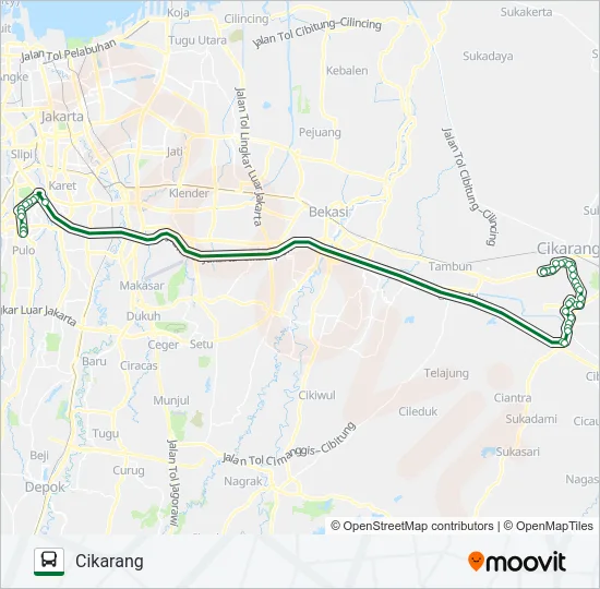 AC121 Bus Line Map