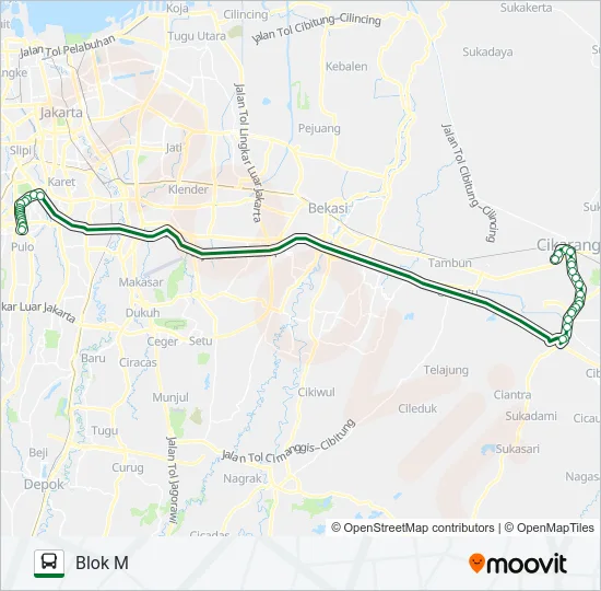 AC121 Bus Line Map
