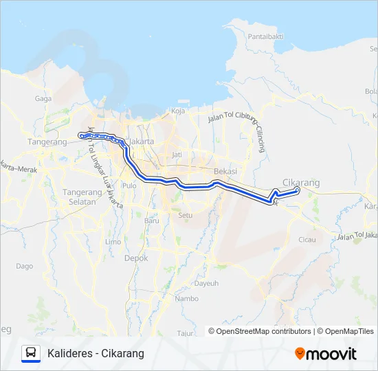 AC125 Bus Line Map