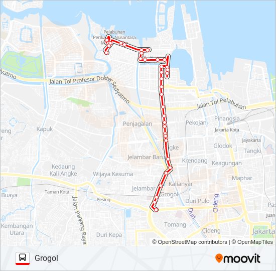 B01 bus Line Map