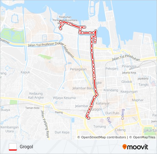 B01 Route: Schedules, Stops & Maps - Grogol (Updated)