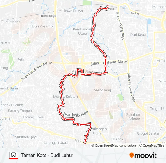 B10 Bus Line Map