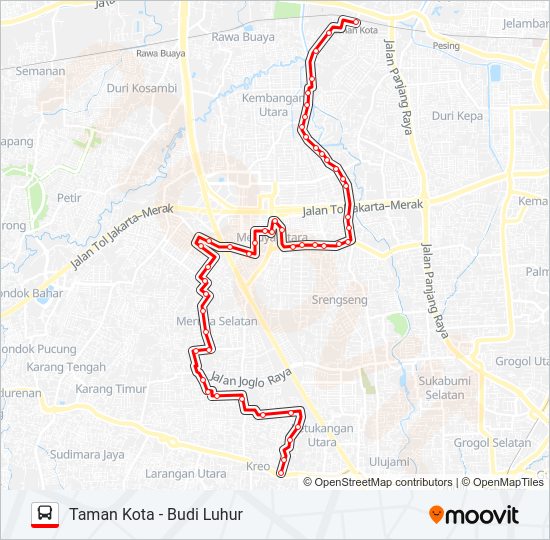 B10 Bus Line Map