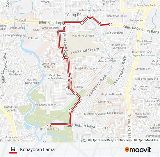 S10 Bus Line Map