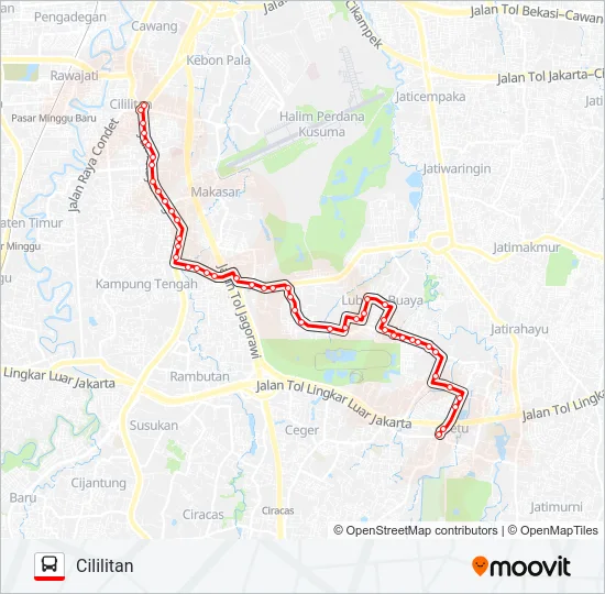 T05 Bus Line Map