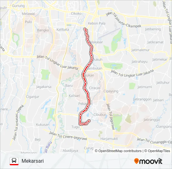 T11 Bus Line Map