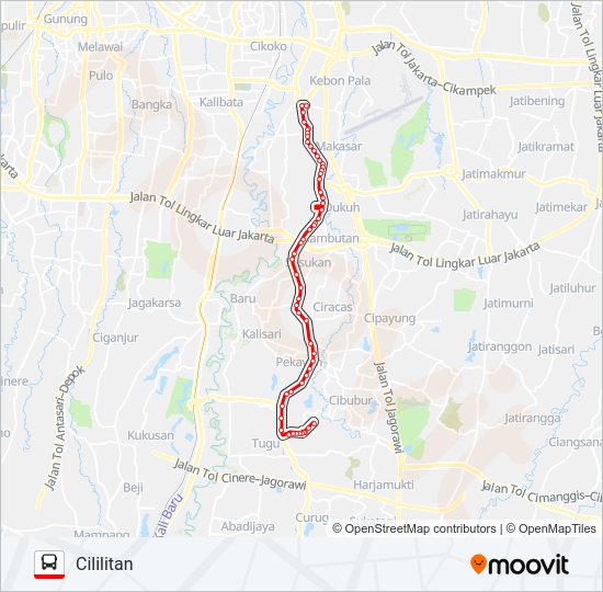 T11 Bus Line Map
