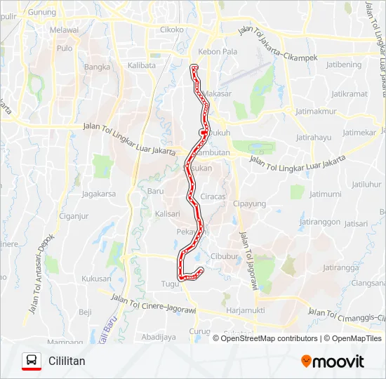 T11 Bus Line Map