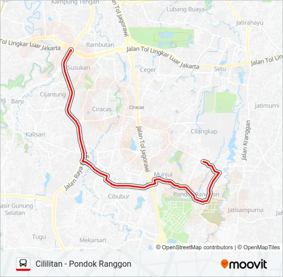 T15 Bus Line Map
