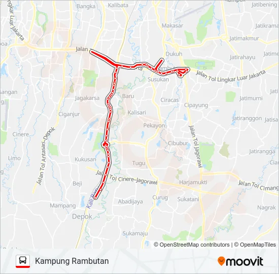T19 Bus Line Map