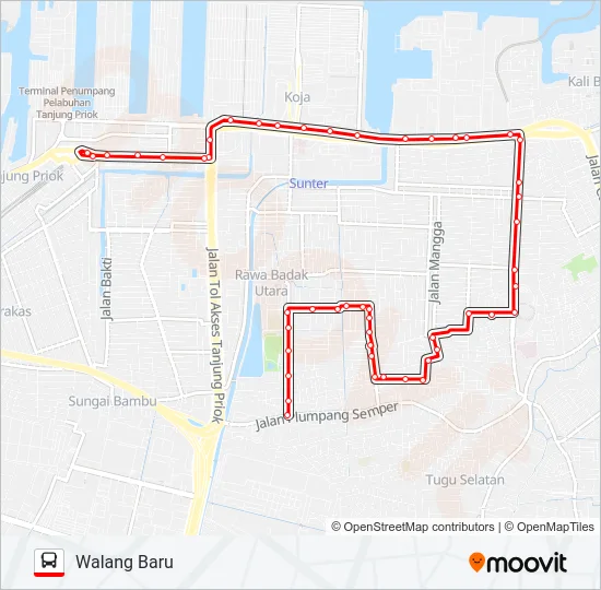 U06 Bus Line Map