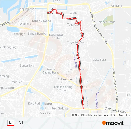 U07 Bus Line Map