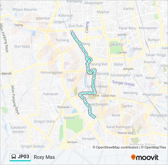 JP03 Bus Line Map