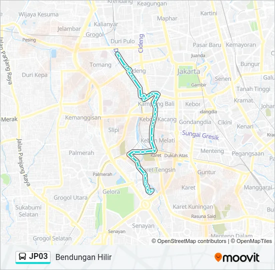 JP03 Bus Line Map