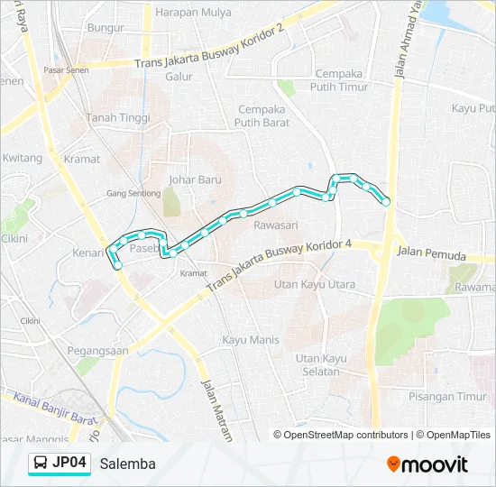 JP04 Bus Line Map