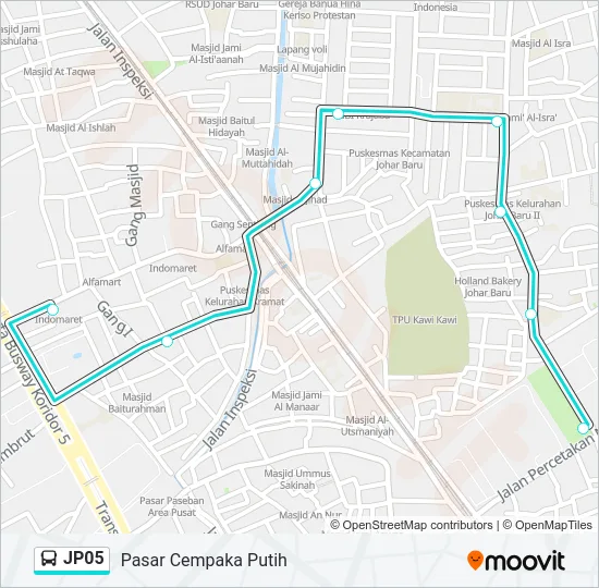 JP05 Bus Line Map