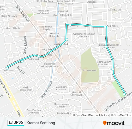 JP05 Bus Line Map