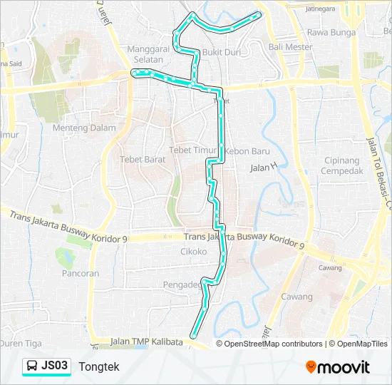 JS03 Bus Line Map