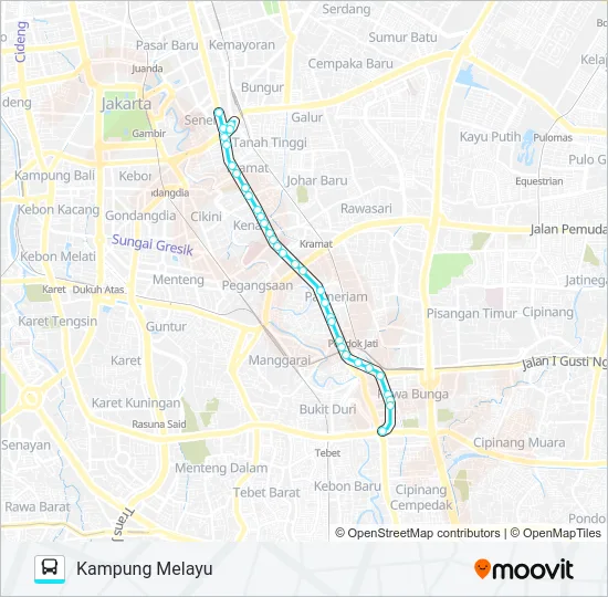 M01 Bus Line Map