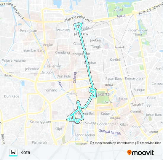 M08 Bus Line Map