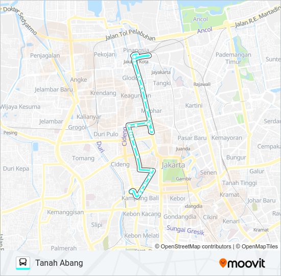 M08 Bus Line Map