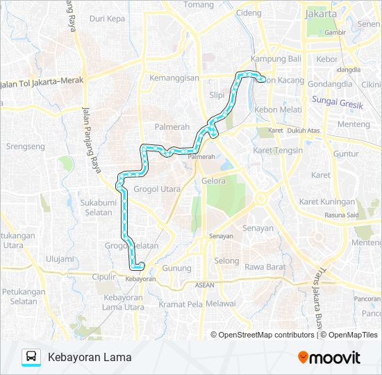 M09 bus Line Map