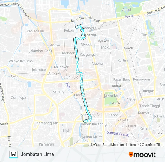 M10 Bus Line Map