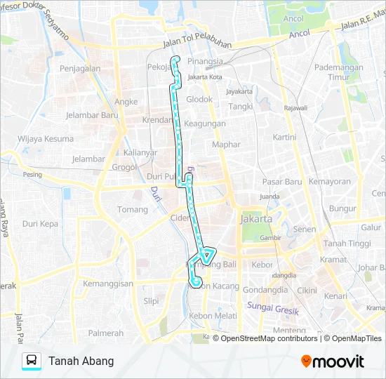 M10 Bus Line Map