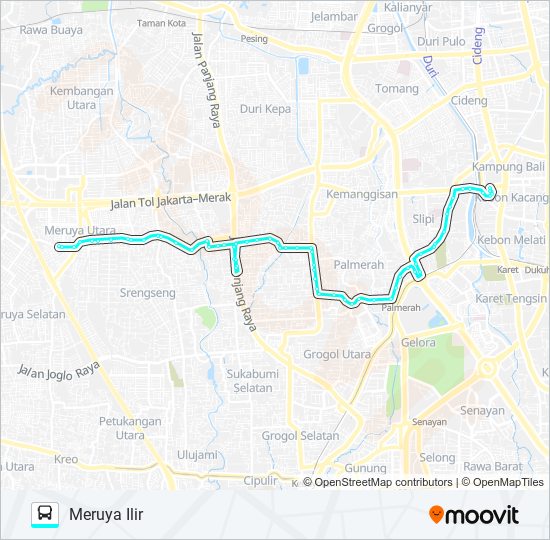 M11 bus Line Map