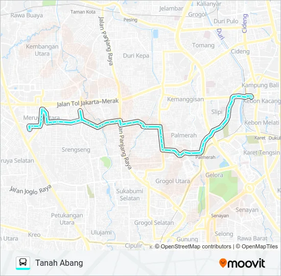 M11 Bus Line Map